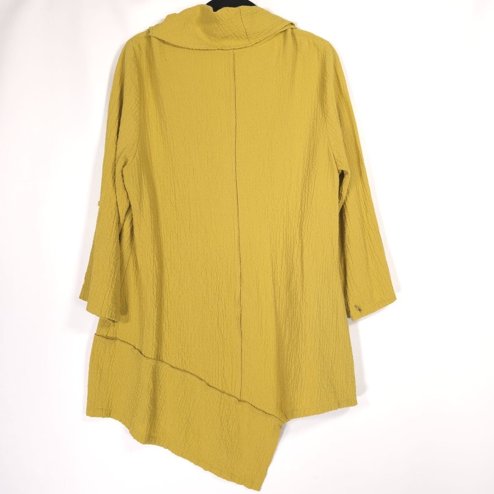 Ali Miles Asymmetrical Tunic Top Cowl Neck Lagenlook Crinkle Women’s‎ MEDIUM - Picture 8 of 16
